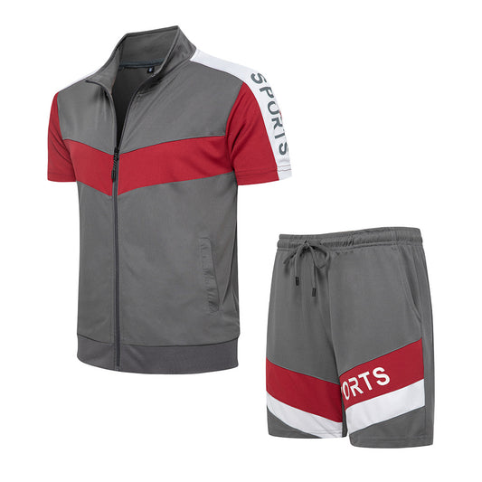Traje Deportivo Casual Hombre Talla Grande Manga Corta Moderno - Image 2