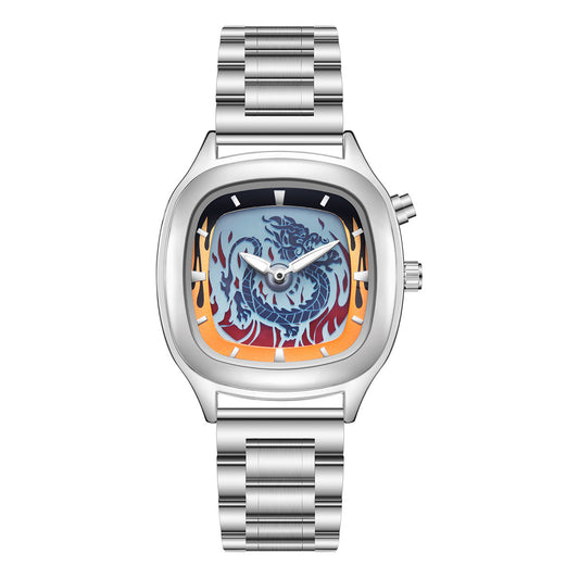 Reloj Hombre Dragón Retro Dual Pantalla Premium Resistente al Agua - Image 2