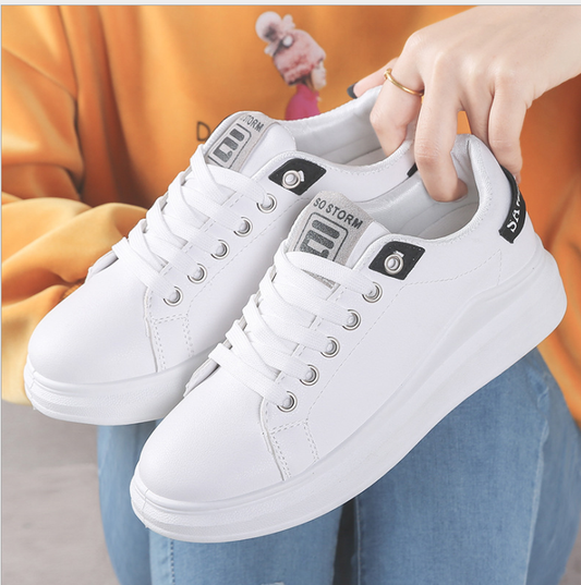 Zapatillas Blancas Estilo Coreano Harajuku - Diseño Minimalista para Primavera y Otoño - Image 2
