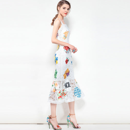 Vestido Largo de Encaje Elegante - Image 2