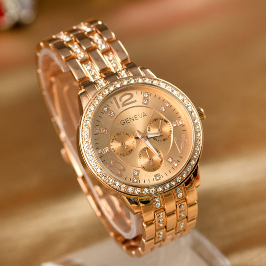 Reloj de Moda Geneva con Diamantes en Aleación - Image 2