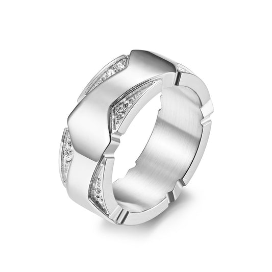 Anillos de Pareja para Compromiso y Matrimonio - Diseño Hipster Moderno - Image 2