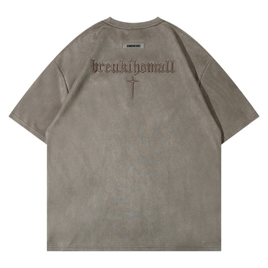 Camiseta Hombre Alfabeto Retro Bordado - Image 2