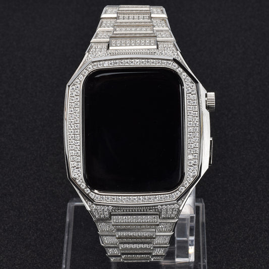 Funda Protectora para Reloj en Acero Inoxidable con Diamantes - Image 2