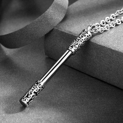 Collar de Aro Dorado en Acero Titanio - Image 2