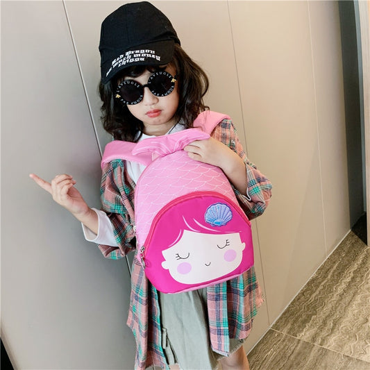 Mochila Infantil Sirena con Cierre de Seguridad para Niñas - Image 2