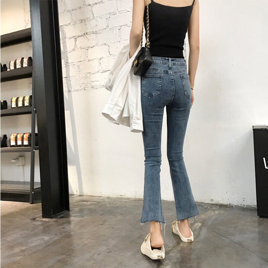Jeans Acampanados de Celebridad para Mujer - Pantalones Vaqueros Pierna Ancha Tendencia - Image 2