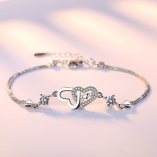 Pulsera de Corazón en Plata 925 con Circonitas - Image 2
