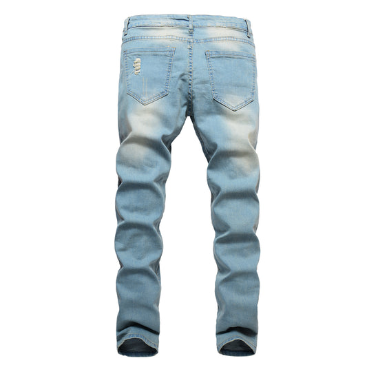 Pantalones Vaqueros Rotos para Hombre - Estilo Street - Image 2