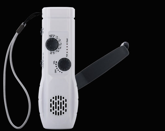 Linterna de Emergencia Multifunción con Radio, Cargador y Manivela Manual - Image 2