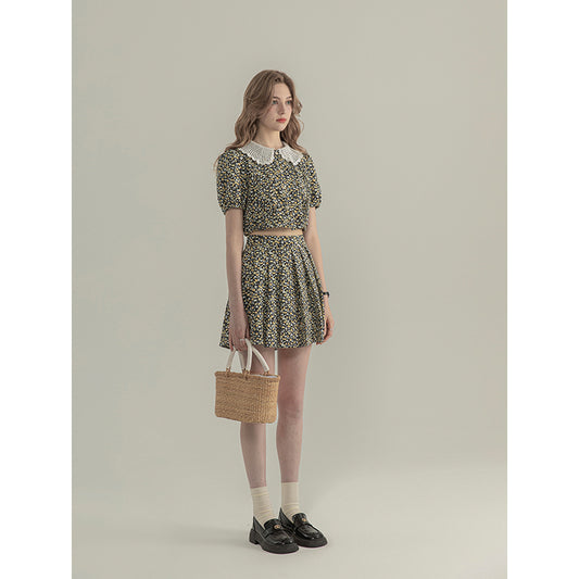 Blusa Floral con Mangas Abullonadas para Mujer - Image 2