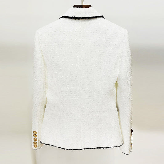 Saco Ejecutivo de Lana con Flecos - Corte Slim Doble Botonadura - Image 2