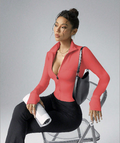 Chaqueta Deportiva Protectora Solar Transpirable con Cierre - Image 2