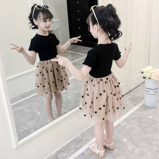 Vestido Princesa Niña Estilo Occidental Tul Esponjoso Tendencia Viral - Image 2