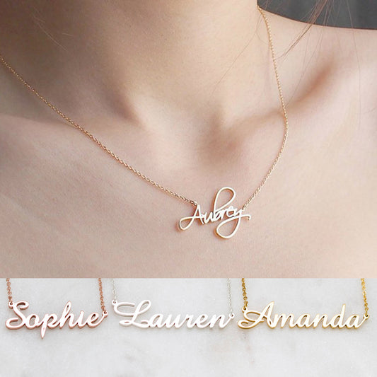 Collar Personalizado con Letra de Nombre en Aleación Dorada y Cobre - Image 2