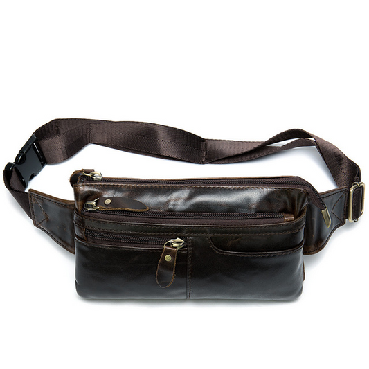 Bolsa Retro de Cuero para Hombre - Mensajero de Estilo Vintage - Image 2