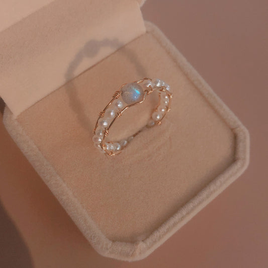 Anillo Perla Lunar Gris - Image 2