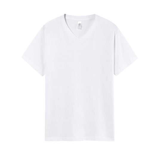 Camiseta de Algodón Puro Cuello V Hombre - Ajuste Relajado - Image 2