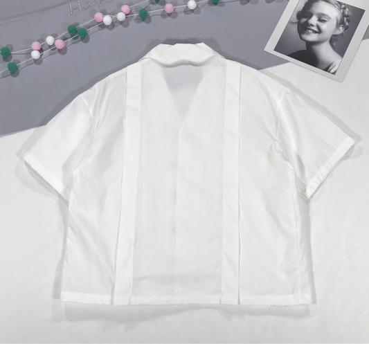 Blusa Blanca de Algodón para Mujer con Bordado de Koala - Image 2