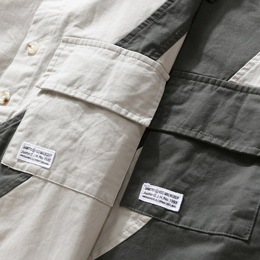 Camisa de Manga Larga Estilo Tooling con Costuras Decorativas para Hombre - Image 2