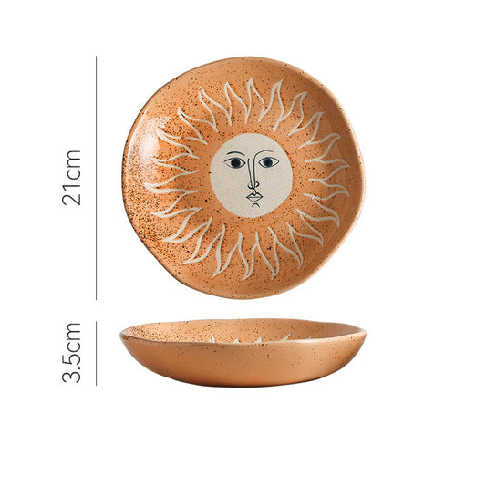 Plato de Cerámica Vintage Japonesa Estilo Occidental - Image 2