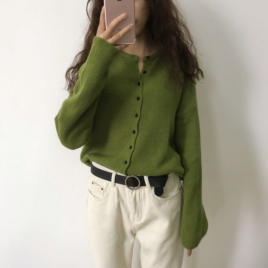 Cardigan Tejido Manga Larga Temperament - Image 2