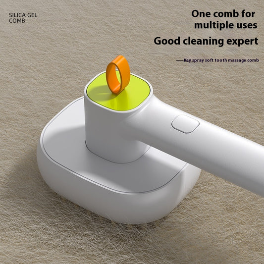 Cepillo Masajeador Eléctrico con Spray para Mascotas - Gatos y Perros - Image 2
