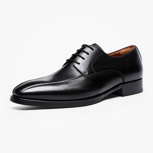 Zapatos Casuales de Cuero para Hombre con Punta Cuadrada y Acabado Cepillado - Image 2