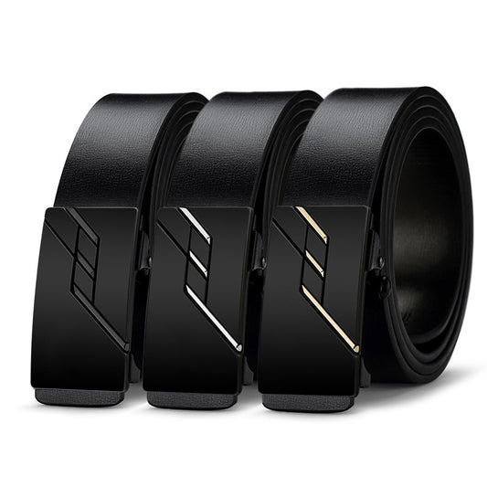 Cinturón de Cuero Automático para Hombre - Hebilla Inteligente Casual y Ejecutivo - Image 2