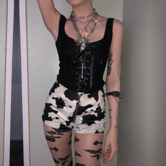 Vestido de Noche en Encaje Tejido con Chaleco y Escote Cuadrado - Image 2
