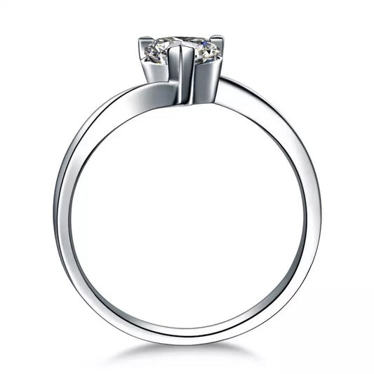 Anillo de Diamante para Mujer en Oro Blanco 950 - 30 Puntos - Image 2