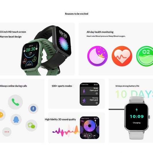 Reloj Inteligente ZL54CJ con Llamadas Bluetooth, Monitor Cardíaco y Presión Arterial - Image 2