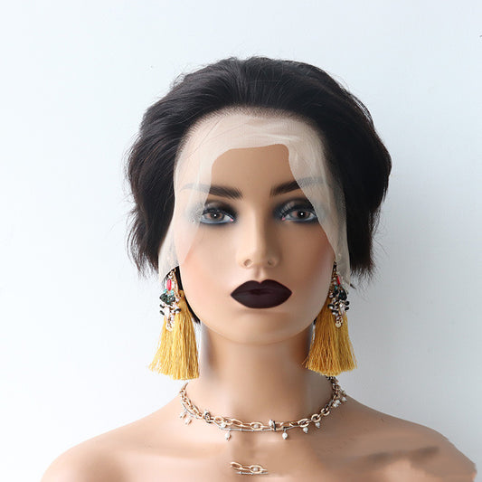Peluca Bob Rizado con Encaje Frontal - Cabello Corto Ondulado - Image 2
