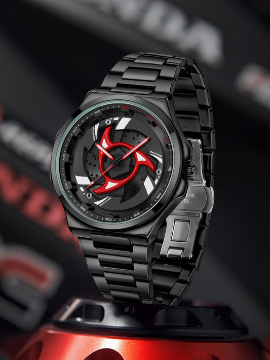 Reloj Deportivo de Acero Inoxidable con Bisel Giratorio y Esfera de Cuarzo - Image 2