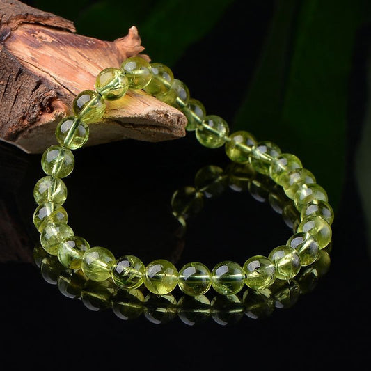 Pulsera de Cristal Peridoto Verde Hielo para Mujer - Image 2