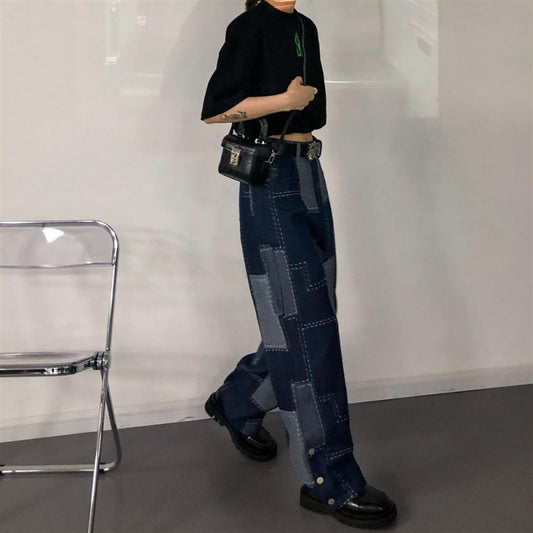 Jeans Oversize Cuadrille para Talla Grande con Doble Botonadura - Image 2