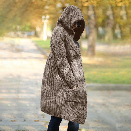 Chaqueta de Punto Ajustada Monoabotonada Manga Larga Estilo Urbano - Image 2