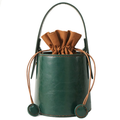 Bolsa Bucket de Couro Artesanal para Mulher - Presente Perfeito