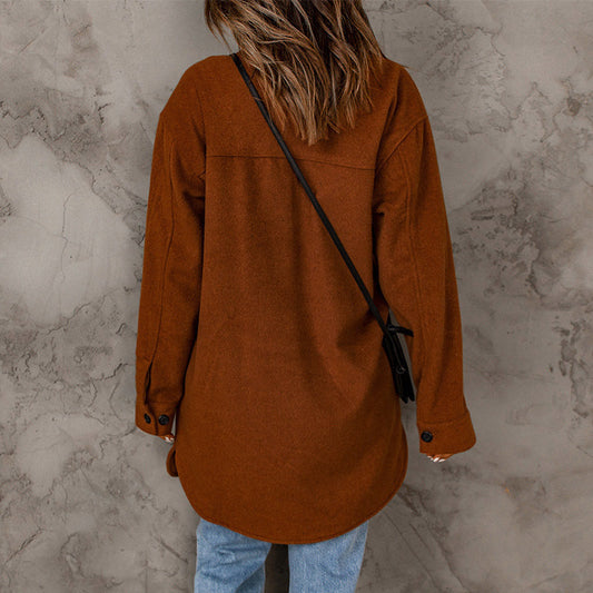 Chaqueta de Pana para Mujer - Elegancia Casual en Tono Sólido - Image 2