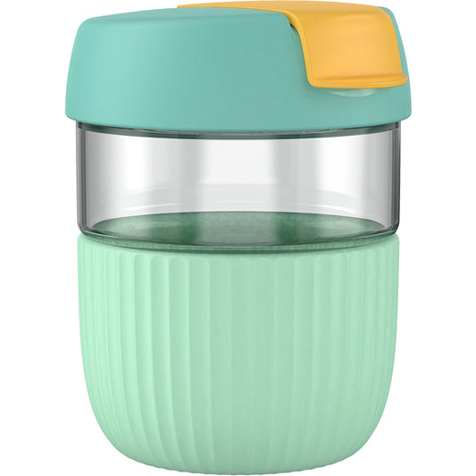 Vaso Térmico de Vidrio con Tapa Hermética - Taza Reutilizable Premium - Image 2