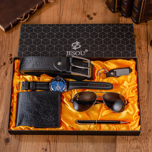 Set de Regalo Ejecutivo: Reloj, Cartera, Cinturón, Llavero y Accesorios Premium - Image 2
