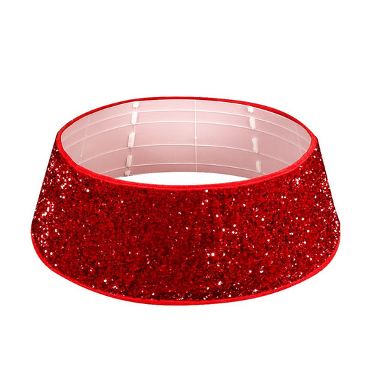 Falda para Árbol de Navidad con Lentejuelas Rojas - Decoración Navideña - Image 2