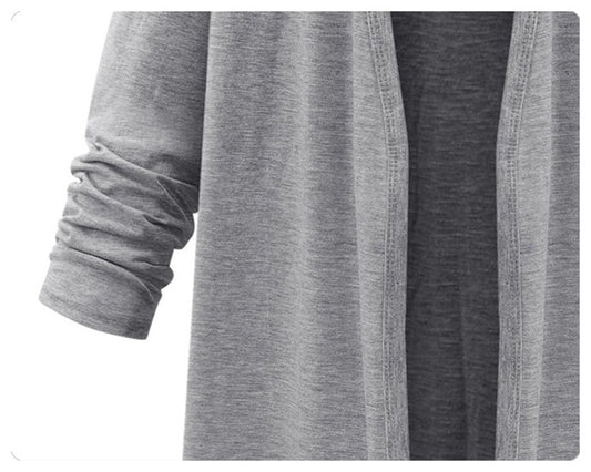 Cardigan Trench Largo de Punto para Mujer - Image 2