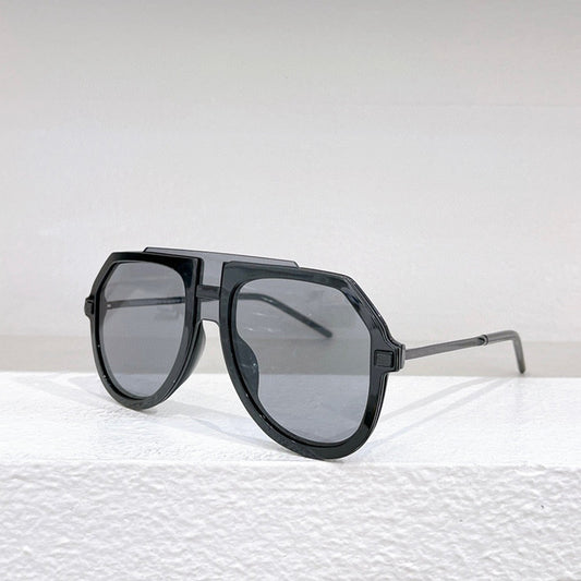 Gafas de Sol Oversized con Estampado Leopardo Negro para Mujer - Image 2