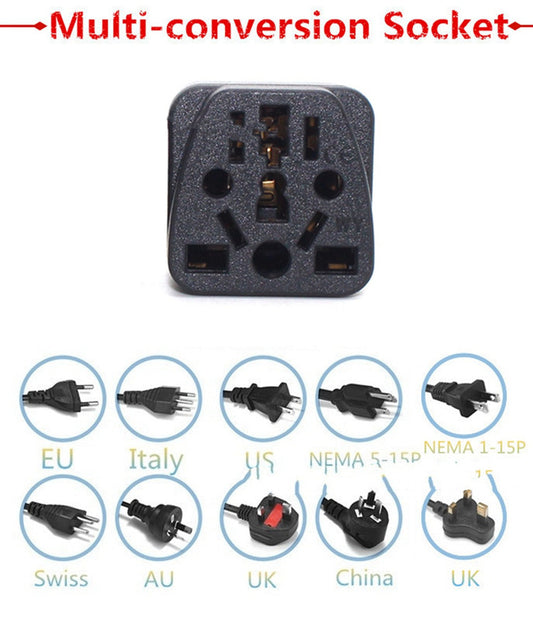 Adaptador de Enchufe Multifunción - Convertidor de 2 Clavijas Planas a Múltiples Puertos - Image 2