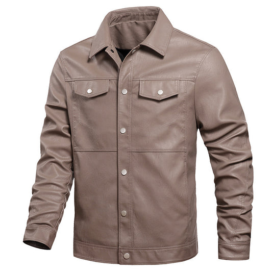 Chaqueta de Cuero para Joven Estilo Motociclista - Image 2