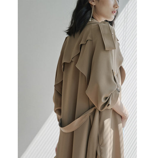 Chaqueta Cortaviento Larga para Mujer - Abrigo Elegante Hasta la Rodilla - Image 2