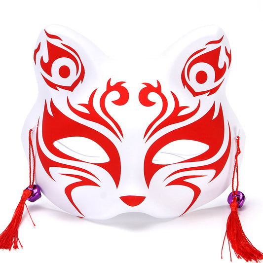 Máscaras de Gato y Zorro Estilo Japonés para Disfraz y Presentaciones Infantiles - Image 2