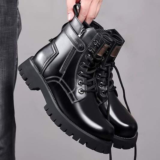 Botas Martin de Caña Alta con Suela Gruesa - Estilo Robusto y Duradero - Image 2