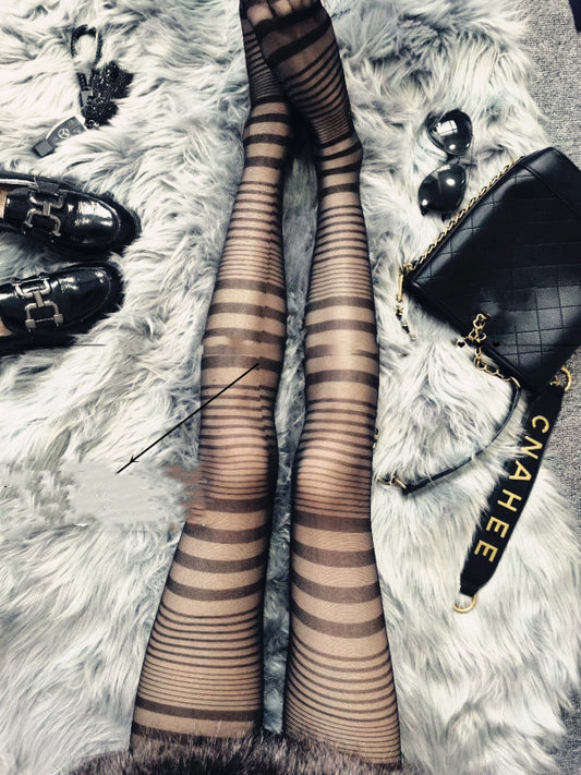 Medias Transparentes Negras Sexy para Mujer - Image 2